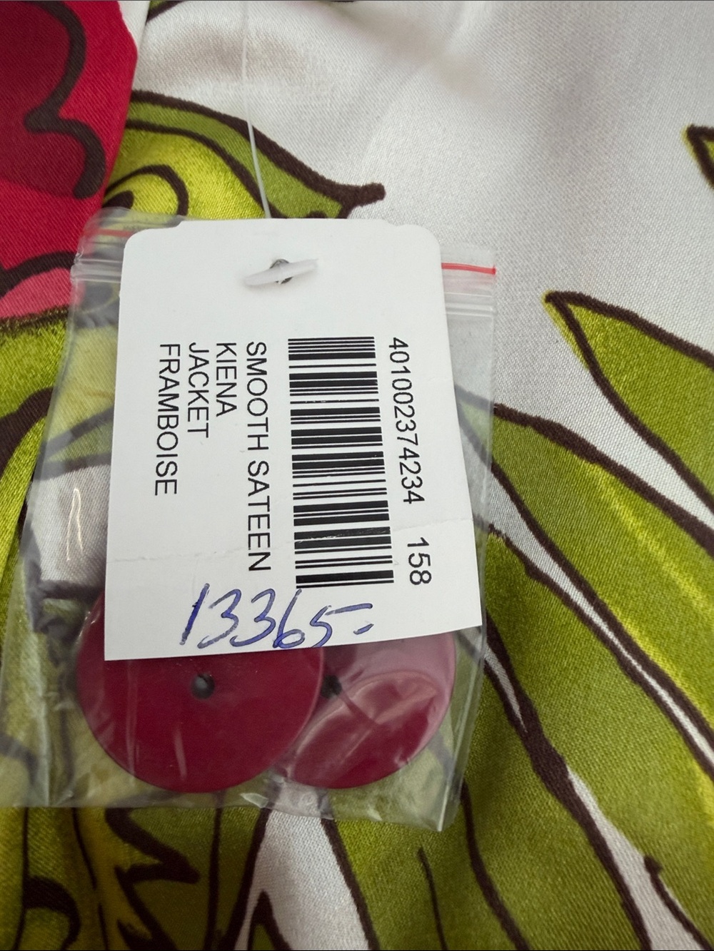 NWT- CHICO’S Bright Raspberry Short-Sleeve Button Jacket - Picture 3 of 7